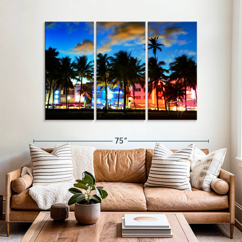 Sebbie Ocean Drive Florida, 42" H x 65" W