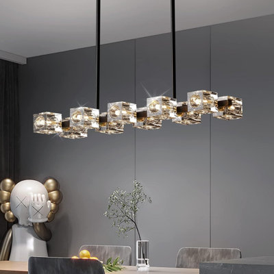 Plafonnier semi-encastré Modern Crystal Chandelier