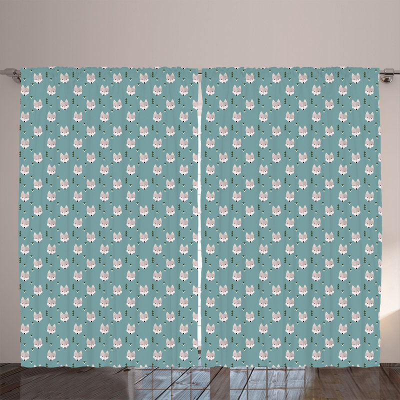 Angelli Polyester Semi Sheer Curtain Pair