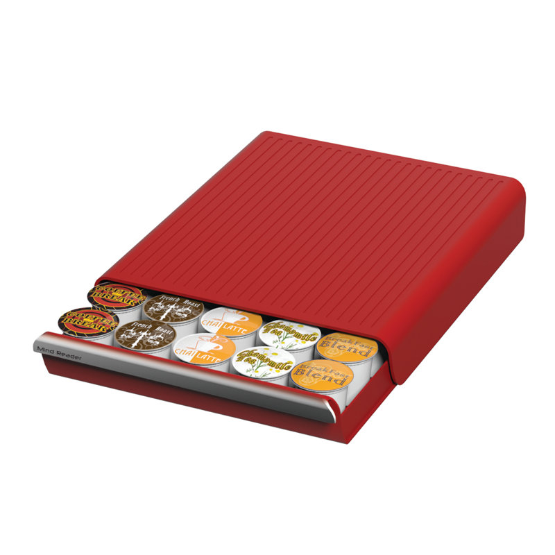Mind Reader Coffee Pod Storage, Red