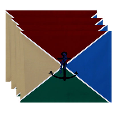 Hancock Polyester Geometric Rectangle Placemat
