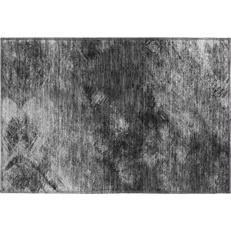 Premium Machine Washable Cerrito AMF590 Gray Rug, Rectangle 1'8" x 2'6"