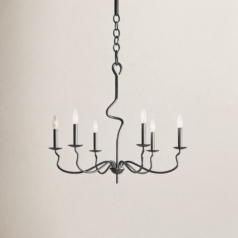 Olivia Iron 6-Light Chandelier
