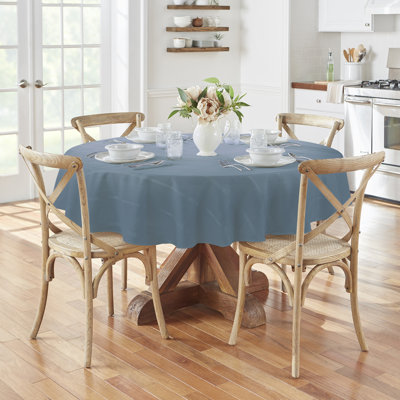 Ramiro Elegance Plaid Jacquard Round Tablecloth