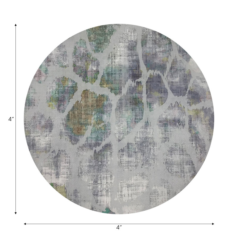 Sous-verres ronds en cuir girafe, Automne