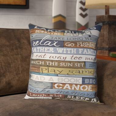 Farmhouse Rules Throw Pillow