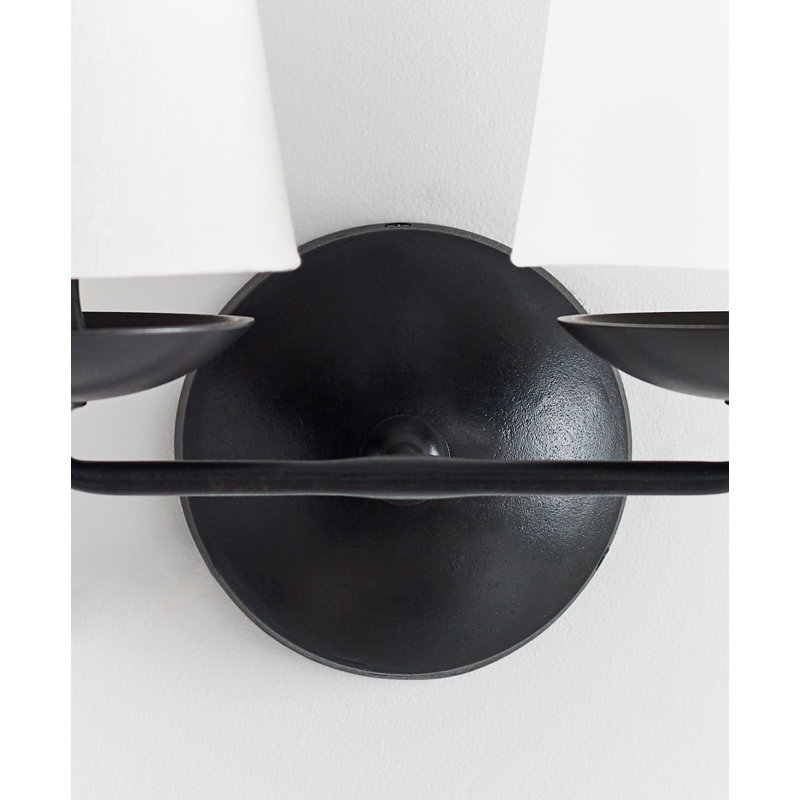 AERIN Fontaine Double Sconce, Aged Iron