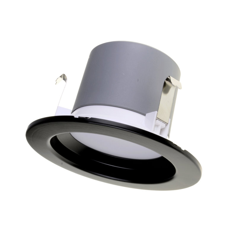 Plafonnier encastré à del 5 po, 680, 4 000 K, Noir