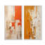 Coucher de soleil «Sunset Reverie Collage I», ensemble de 2 décorations murales abstraites-102583273-102583274