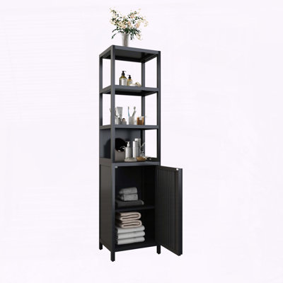 Armoire de rangement haute avec porte à volet