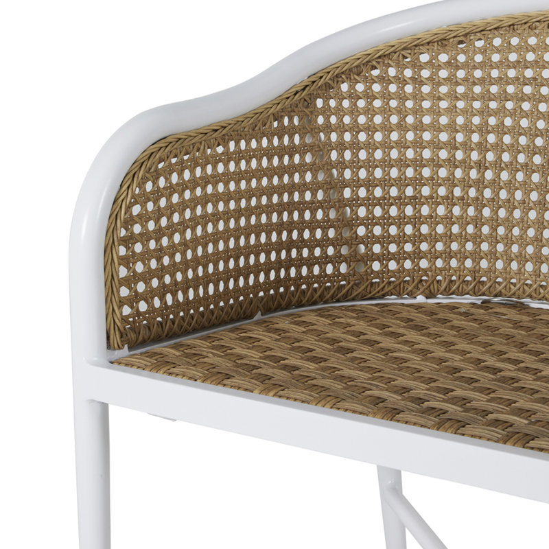 Havana Arm Chair, Chalk, No Welt, Natural White