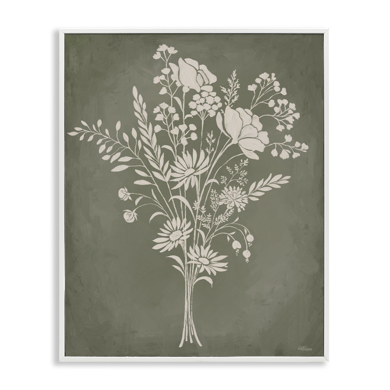 Impression de fleurs sauvages, estampe numérique, design par Cat Thurman Designs, H 14 po x l 11 po