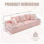 Canapé-lit convertible 4 places en mousse à mémoire de forme COURMORE l 107,48 po x P 38,58 po x H 23,63 po