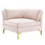 Canapé modulaire réversible en velours de coin avec repose-pieds 134 po Ardent-122878328