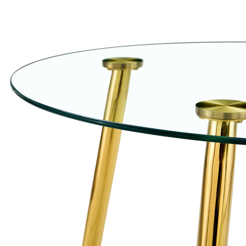 Table de salle à manger Bunderberg, H 29,53 po x L 35,64 po x l 35,51 po