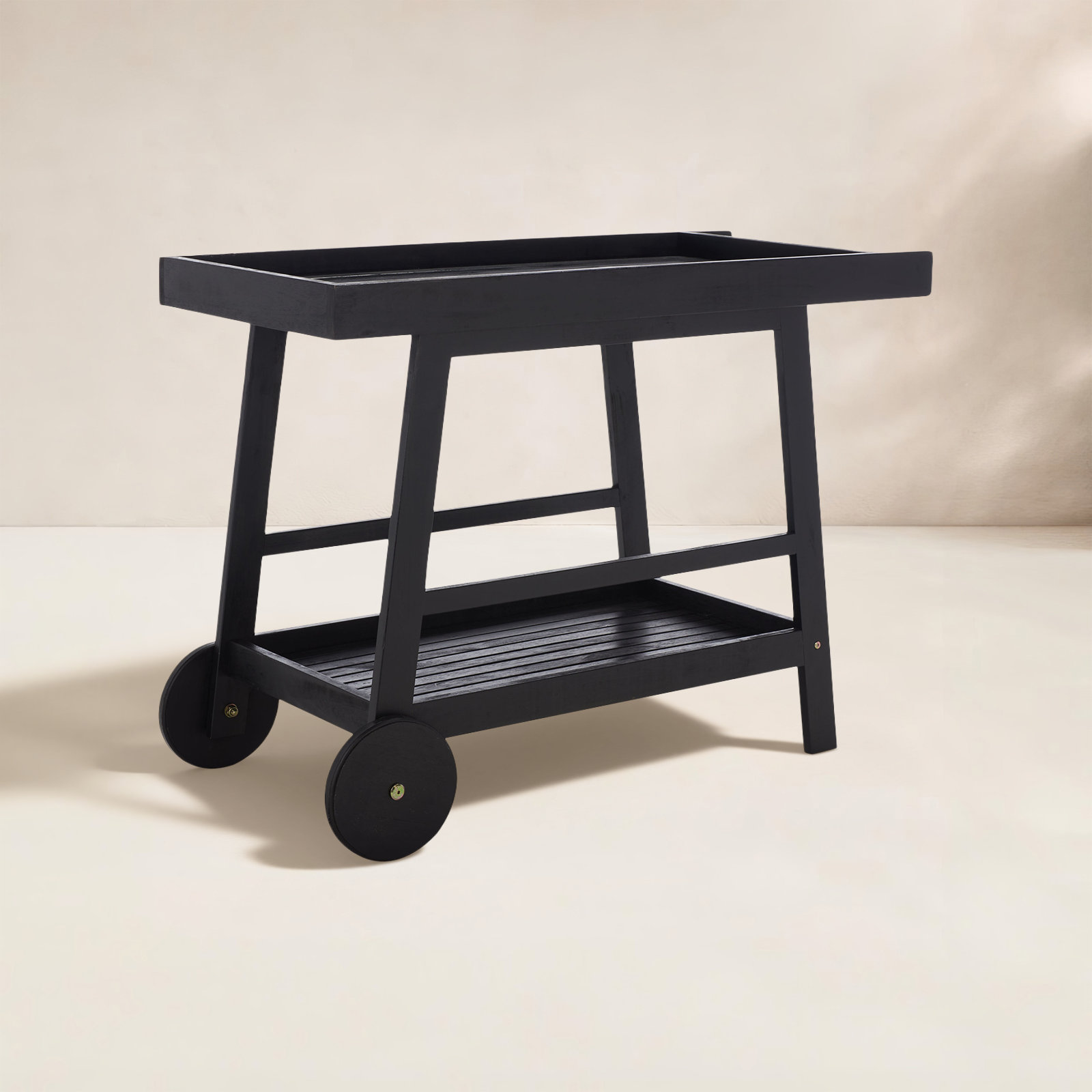 Terrace Bar Cart, Black