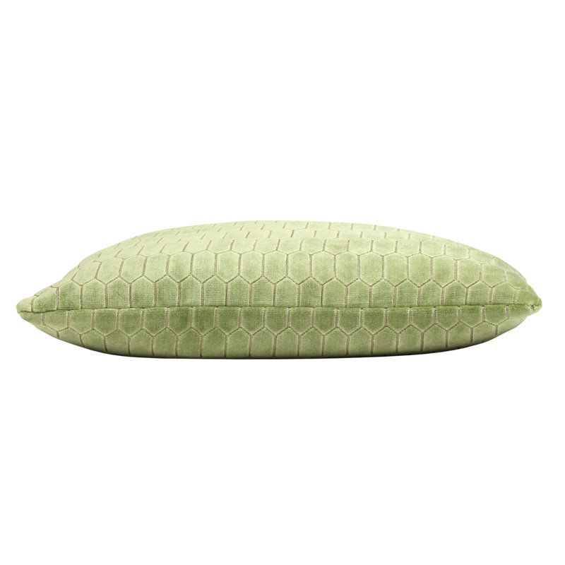 Rialta Geometric Square Cushion Cover, Aloe
