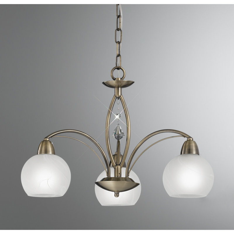 Hostetter 3 - Light Shaded Chandelier, Bronze