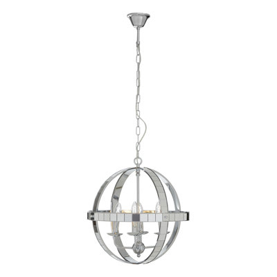 Madrona 4 - Light Chrome Sphere Pendant