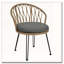 Ensemble de loisirs d'extérieur, 2 chaises simples en rotin avec table ronde en verre-1537625885