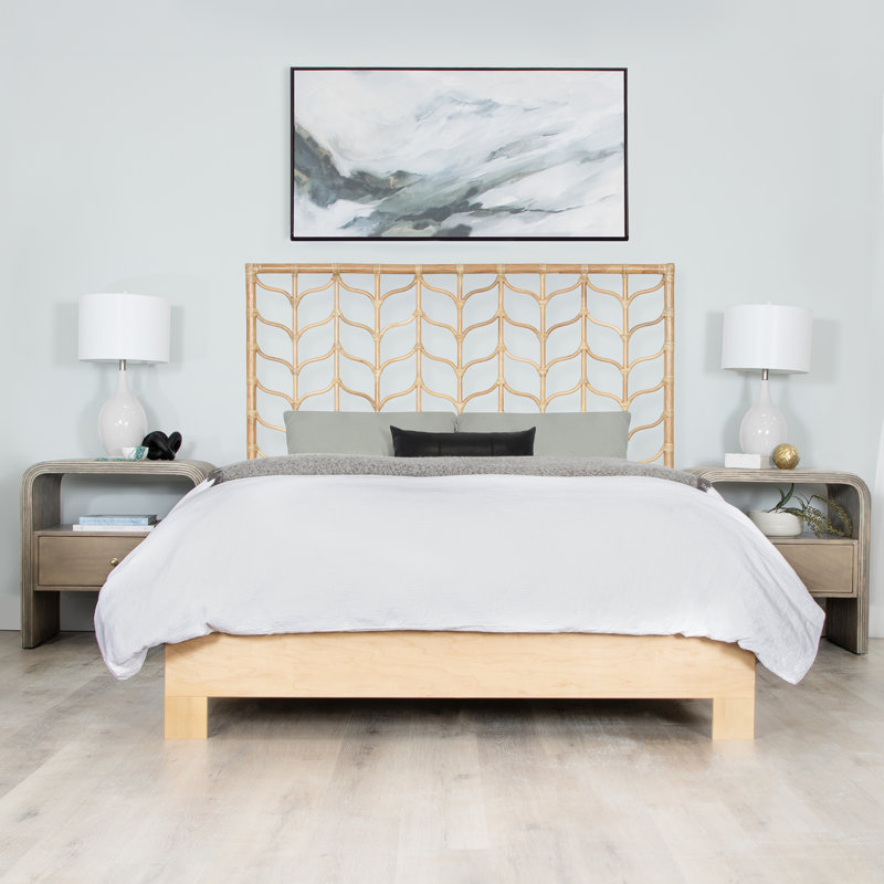 Ivy Open-Frame Headboard, Queen, Tan