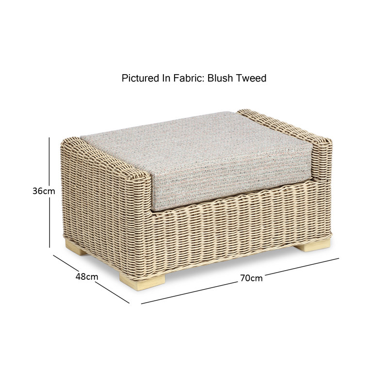Fayana 70cm Wide Rectangle No Pattern Ottoman