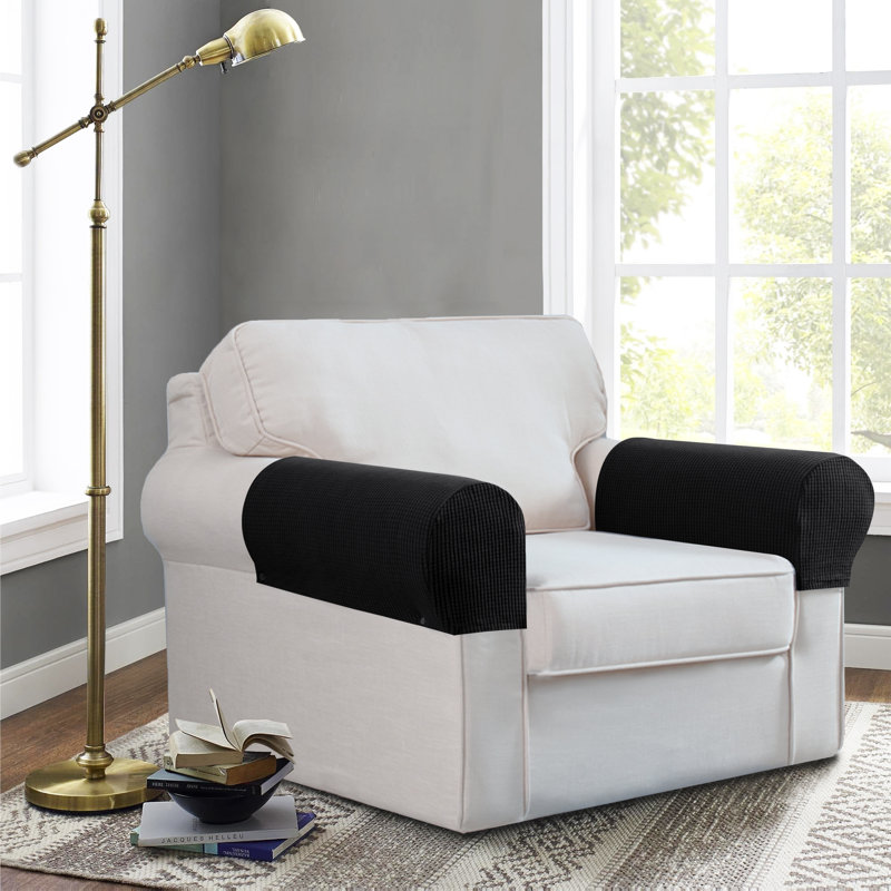 Box Cushion Sofa Slipcover, Black