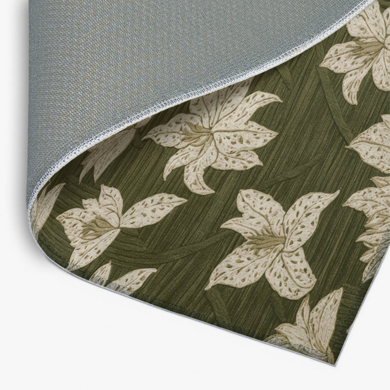 Tapis d'intérieur et d'extérieur brun Botanical, Rectangulaire 2 pi x 3 pi