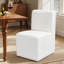 Chaises de salle à manger rembourrées avec roulettes, fauteuil simple moderne avec roues pivotantes pour le salon, livré assemblé-1205821399-1205821393