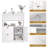 Modern Bathroom Floor Storage Cabinet Organizer-840589328