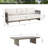 Sereno Patio Aluminum Conversation Set With Sofa, Coffee Table And Cushions-1080409383