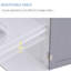 Armoire de rangement sous le lavabo avec espace en U. Blanc et gris. Offre un espace de rangement supplémentaire. Tablette réglable. Solide. L 23,5 po x P 11,49 po. Supporte le rangement de salle de bain de 22 lb, armoire