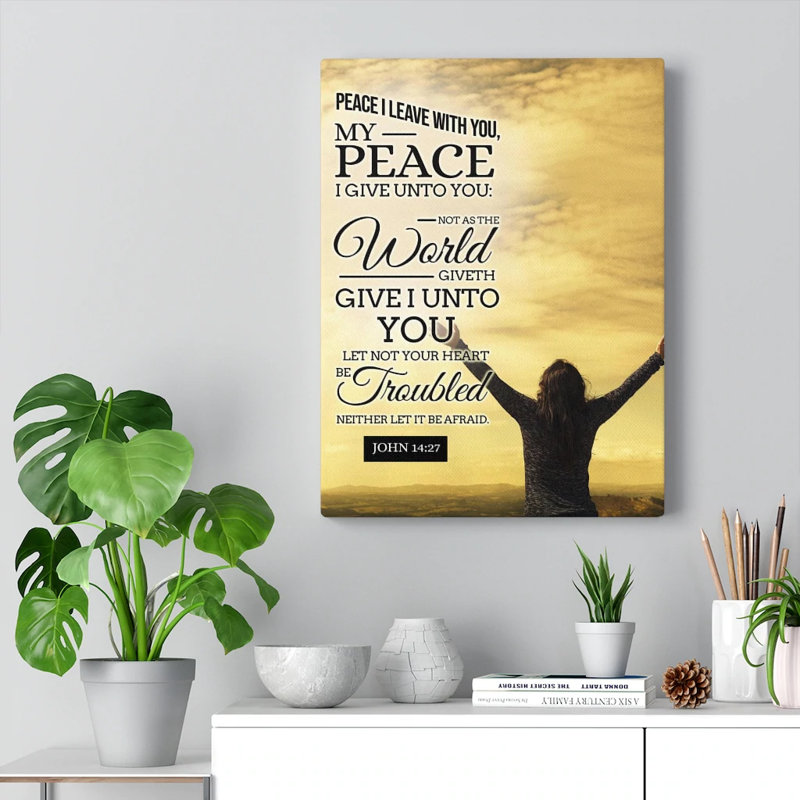 Peace I Leave With You - Wrapped Canvas Print, 76cm H x 61cm W