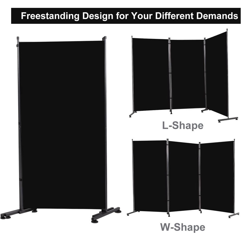 Natural Bamboo 6ft Folding Privacy Screen Room Divider