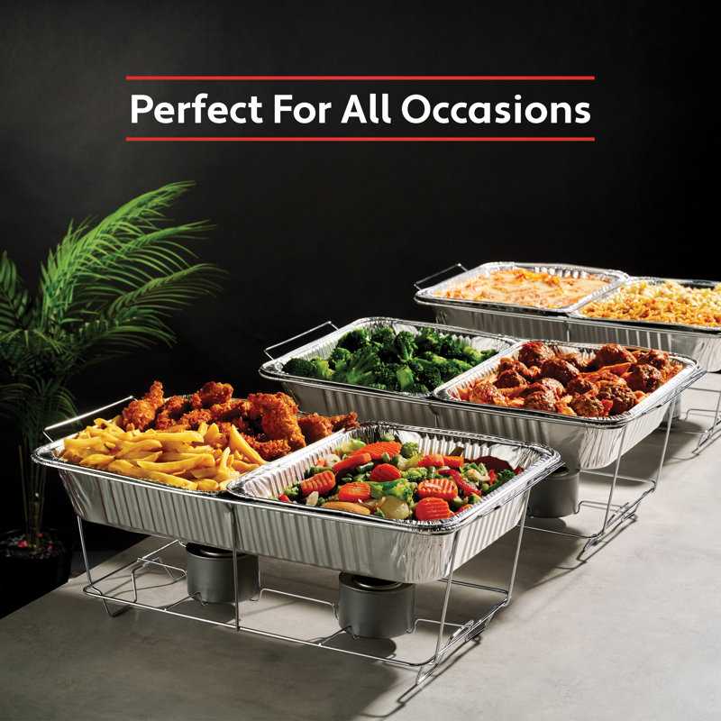 Heavy Duty Disposable Aluminum Foil Pans, 30 Pack