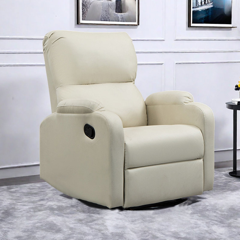 Fauteuil inclinable rotatif et fonctionnel Vanwinkle, Beige