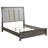 Wood LED Panel Bed Grey-1479424052