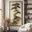 Impression sur toile encadrée, art traditionnel pin chinois traditionnel-120238110-120238108
