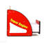 Table de chevet Kids Racing Car avec tablette de rangement ouverte, 1 tiroir et bordure arrondie-591218387