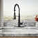 Kohler Simplice Single Handle Semi-Professional Pre-Rinse Kitchen Sink Faucet with Three-Function Pull Down Sprayer