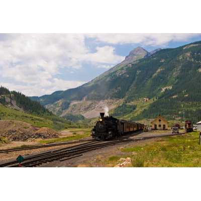 Train de montagne par Kenhurst - Photographie sur toile tendue