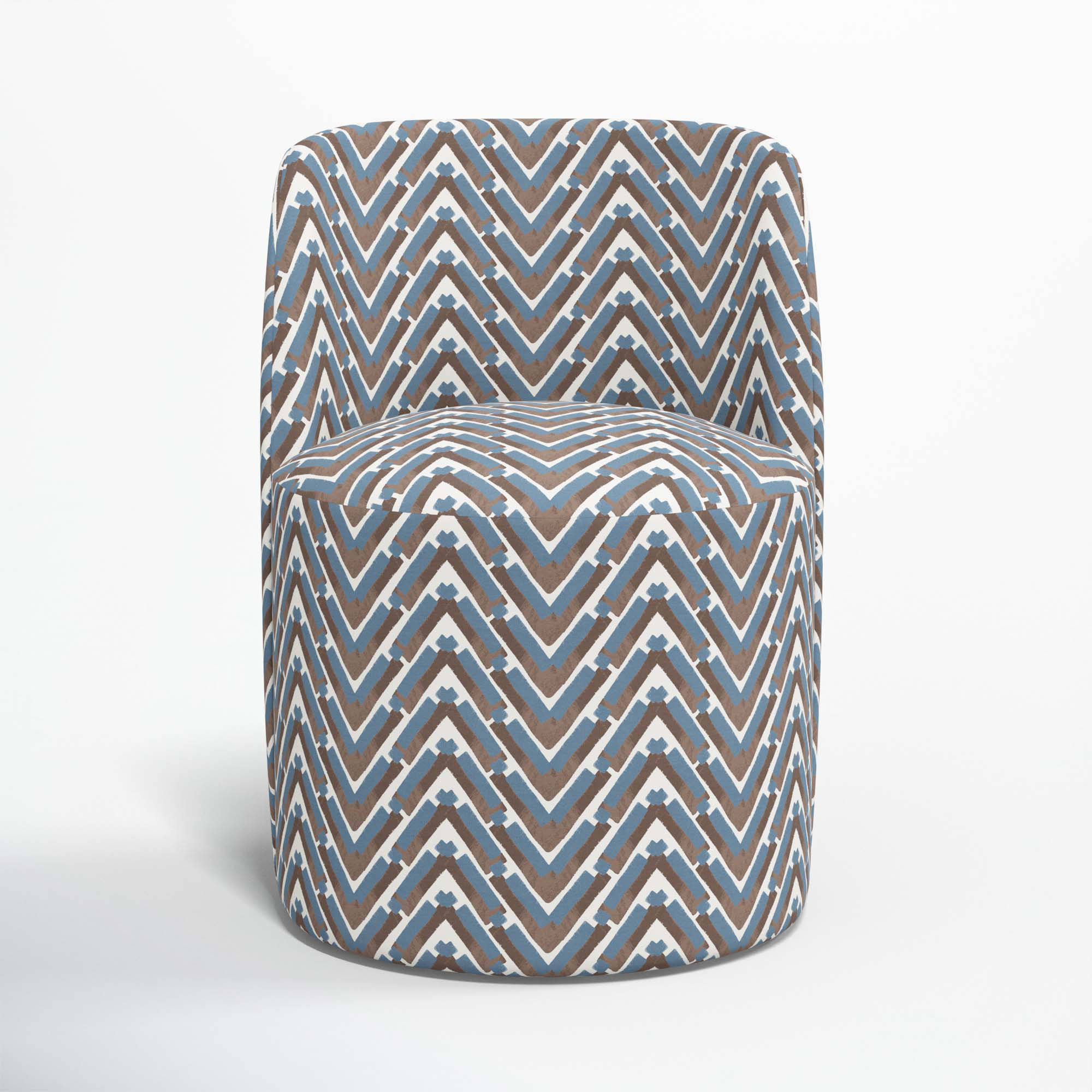 Begonia Dining Chair, Stroke Ocean Chevron