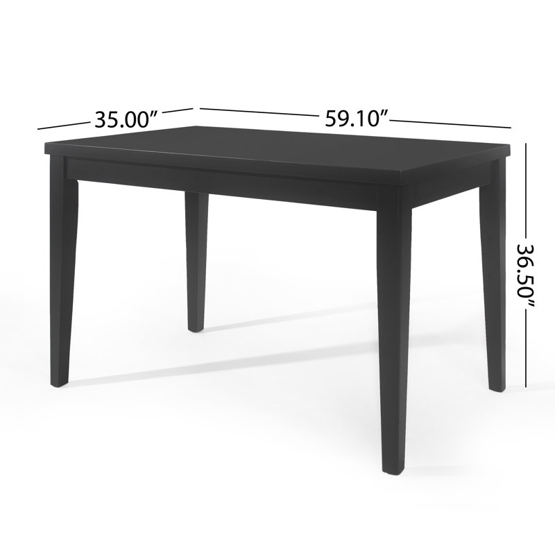 Alloush Dining Table, Black