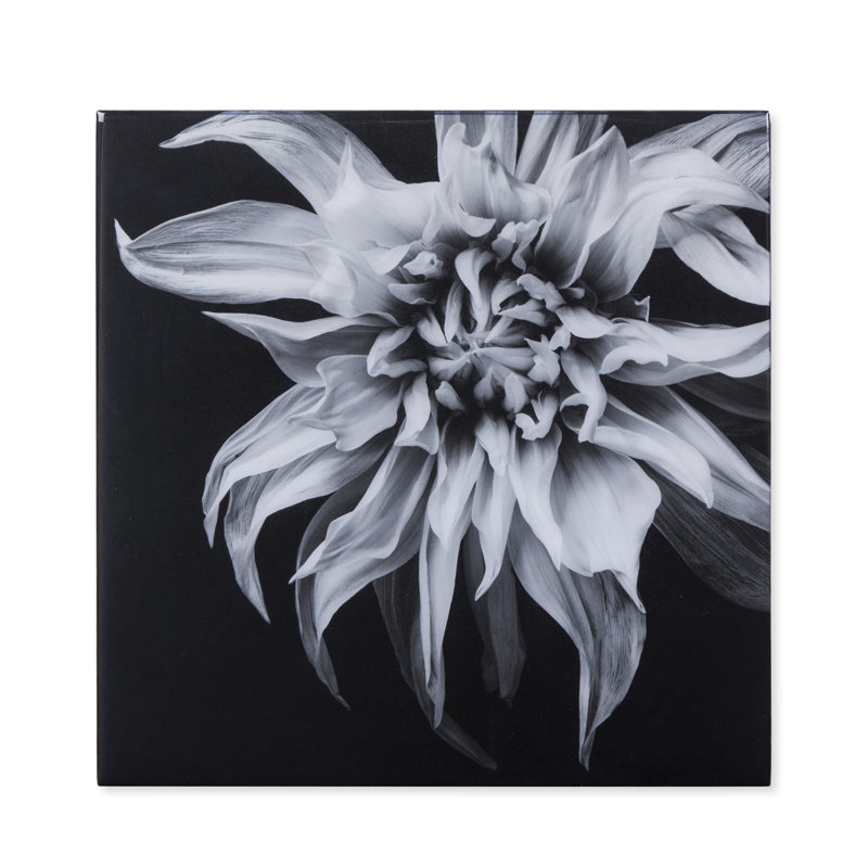 Black And White Flower Epoxy F Print
