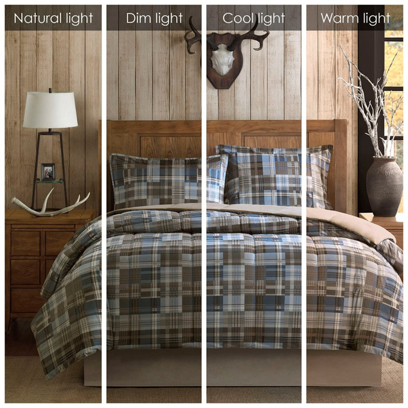 Ensemble d'édredon simple en duvet synthétique, Édredon pour lit simple + 1 taie décorative stan