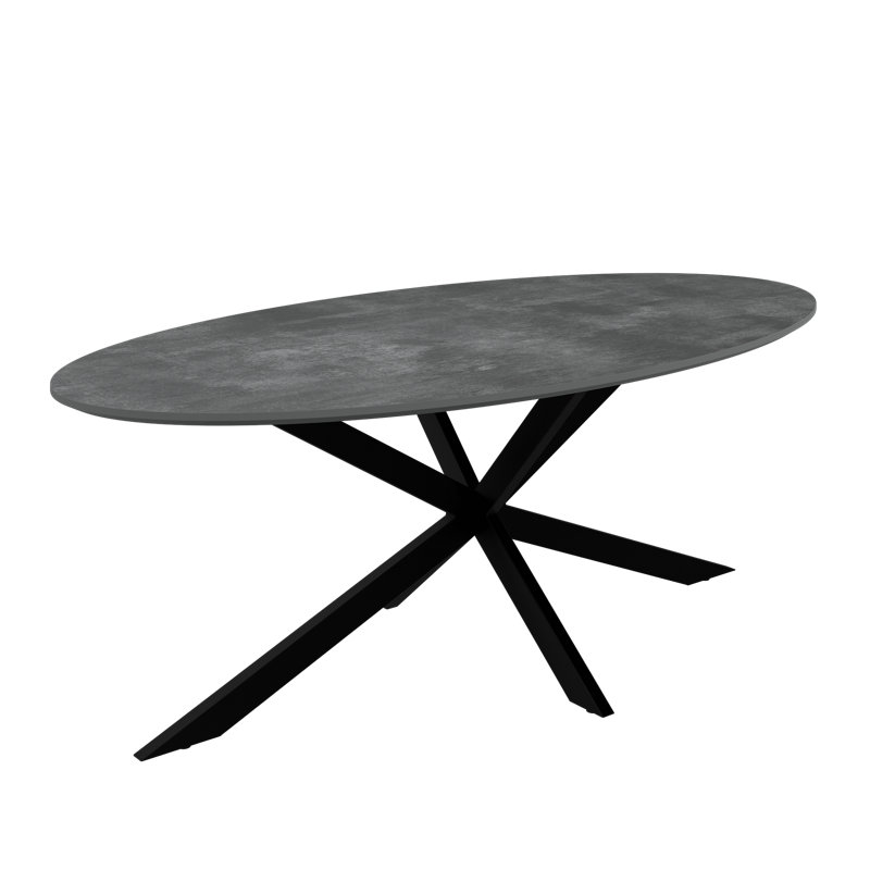 Cross Legs Coffee Table, Gray