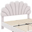 Lit plateforme tapissier en velours avec tête de lit à motif floral-1862583477-1862583478
