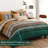 8-Piece Bohemian Striped Bedding Quilt Set Comforter and Sheet Set Soft Microfiber Complete Bedding Sets for All Season-122486564-122486567