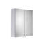 600mm W 670mm H Surface Frameless Medicine Cabinet Mirror 2 Adjustable