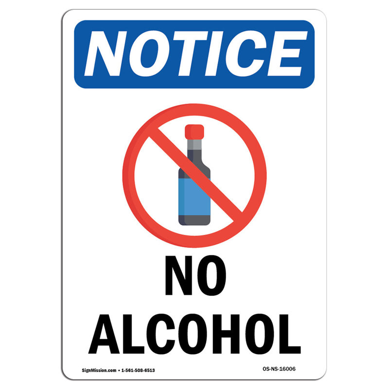 Aucun signe d'alcool